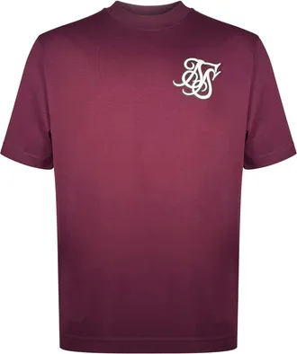 Siksilk T-Shirt SIKSILK Siksilk T-Shirt Logo T-Shirt, Herren, Gr. XXL, rot (weinrot), Obermaterial: 100% Baumwolle CO., Shirts T-Shirt