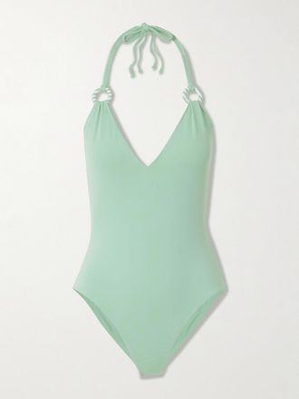 Marysia Swim Costume Da Bagno Con Scollo Allamericana E Decorazioni Doheny - Verde