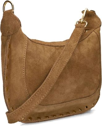 Notre-V Monica Suede - Dames - Schoudertassen - Bruin - ONE Size - Su&egrave;de - Tassen