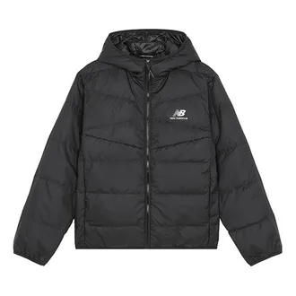New Balance Logo Casual Down Jacket Asia Sizing Black AMJ13338-BK