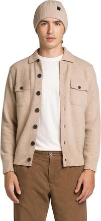 IMPURE Zack Cardigan - Heren - Vesten - Beige - L - Wol - Truien & Vesten