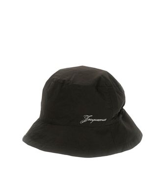 Jacquemus Dark Brown Logo Bucket Hat