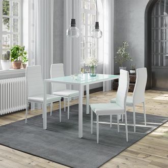 Vicco Silla De Comedor Grand, Blanco, 42.5 X 48 Cm Juego De 4, Vicco