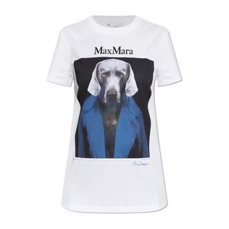 Max Mara Calca T-shirt - female - Max Mara - T-Shirts - White - XL - Tops