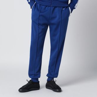 Prada Blueette/white technical fabric jogging trousers