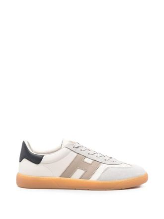 Hogan White Color Block Sneakers