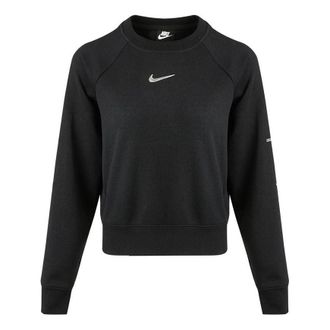 Nike (WMNS) Nike Sportswear Swoosh Casual Sports Round Neck Black Hoodie CZ8891-010