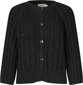 Masai Cardigan - - Knitwear - Donna - Nero - XL