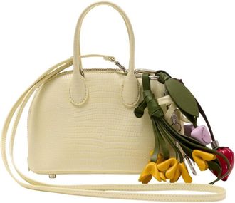 Self Portrait Lizard Toast Mini Bag - Dames - Handtassen - Geel - ONE Size - Leer - Tassen