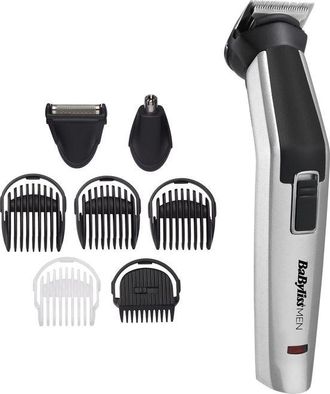 BaByliss Tosaerba Multiuso Babyliss Mt726e Senza Fili 8 In 1 Lame In Titanio Grigio/nero Autonomia 60 Min