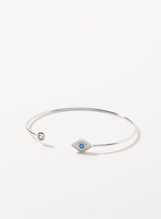 Simons Womens Evil eye open bangle