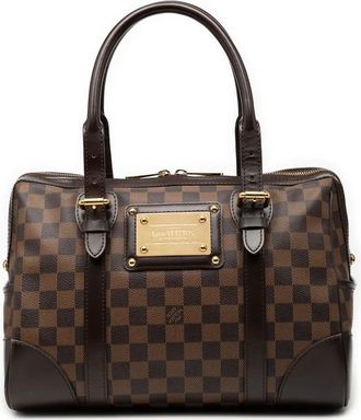 Louis Vuitton Borsa a mano Berkeley in tela Damier Eb&egrave;ne 2010 - Marrone