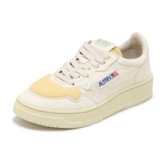 Autry Medalist Low - Dames - Sneakers - Wit - 40 EU - Katoen - Schoenen