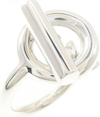 Herm&egrave;s Silver 925 Band Ring (Pre-Owned)