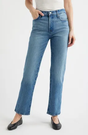 Madewell The Longline Straight Leg Jeans in Pickett Wash at Nordstrom, Size 33