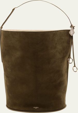 Alaia Large Suede Hobo Bag