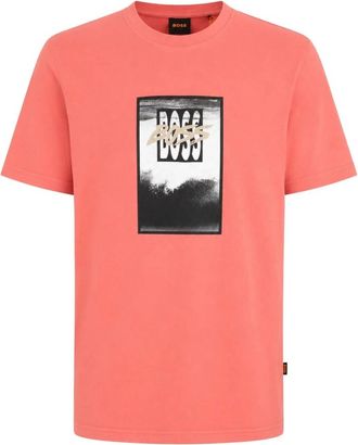 HUGO BOSS Hombre, Camisetas, Rojo, Talla: M