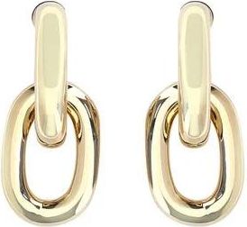 Paco Rabanne Double XL Link Oorbellen - Dames - Oorbellen - Geel - ONE Size - Accessoires