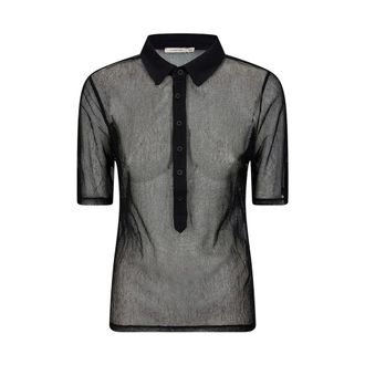 Paloma Wool Sile Top - female - PALOMA WOOL - Polo Shirts - Black - XS - Tops