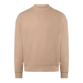HUGO BOSS Hugo Katoenen sweater met logoprint voor heren (Beige)