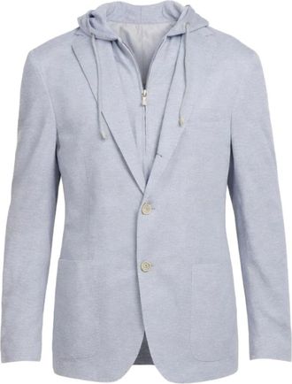 Eleventy Hombre, Chaquetas, Azul, Talla: M
