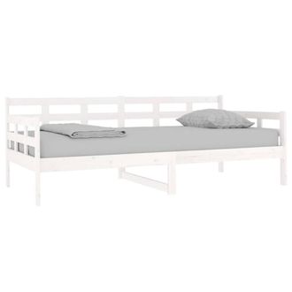 Berkfield Home Beautiful Day Bed White Solid Wood Pine 90x190 cm