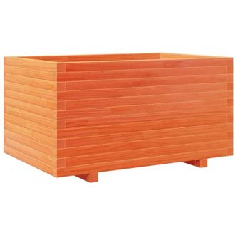vidaXL Vidaxl - Jardinera Madera Maciza De Pino Marr&oacute;n Cera 90x60x49,5 Cm
