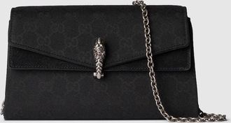 Gucci Dionysus Small Shoulder Bag, Black, GG Canvas