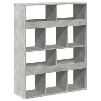 Berkfield Home Room Divider Concrete Grey 100x33x125.5 cm Engineered Wood