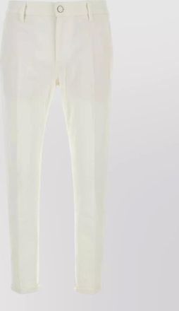 Pantaloni Torino stretch cropped denim jeans belt loops