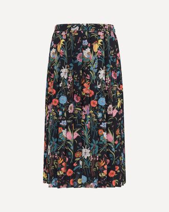 Gucci Flora printed silk midi Skirt Female 40