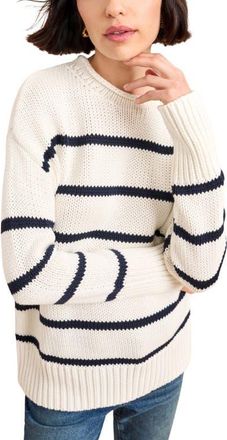 La Ligne Marina Sweater in Cream/navy at Nordstrom, Size X-Small