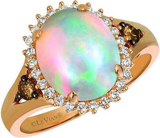 Le Vian Sunrise 14K Rose Gold 1.96 Ct. Tw. Diamond & Opal Cocktail Ring
