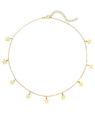 Liv Oliver 18K Plated Star Drape Necklace