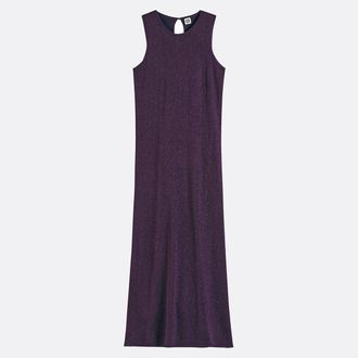 La Redoute Collections Lange uitlopende jurk zonder mouwen