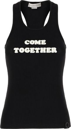 Stella McCartney Come Together Top - Dames - Tops zonder mouwen - Zwart - L - Katoen - Tops