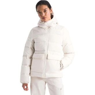 The North Face Gotham Parka Jacket Womens White Dune Insulated GBO2897