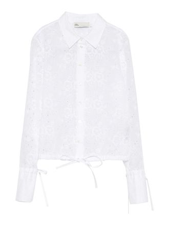 Tory Burch Eyelet Cotton Blouse