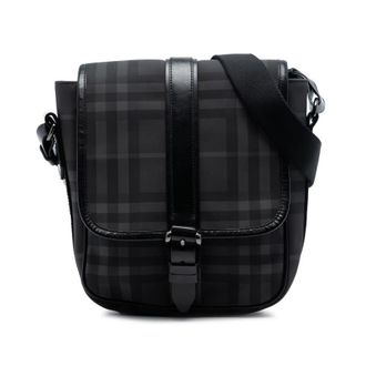 Burberry Pre-owned Burberry Smoke Check Coated Canvas Crossbody Ladies X0FGUZ6KESQ665GH