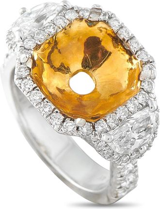Luxury Bazaar Platinum 1.80ct Diamond Mounting Ring MF05-082026