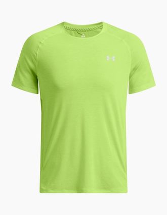 Under Armour Mens Trail Run Raglan Sleeve Competition T-Shirt - Green - Size: 36