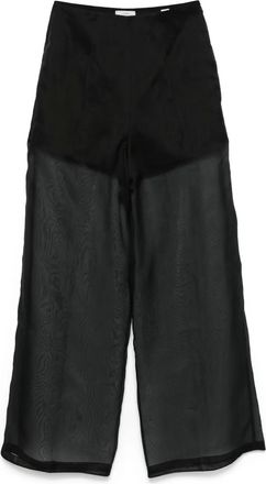 Forte_Forte Pantaloni in seta a palazzo - Nero