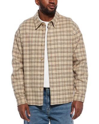 Frame Denim Frame Denim Wool-Blend Plaid Overshirt