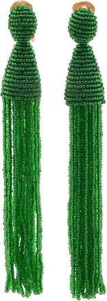 Oscar De La Renta Oorbellen met kwastje - Groen