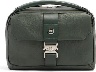 Piquadro Tebe Crossbody Tas - Heren - Handtassen - Groen - ONE Size - Leer - Tassen