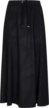 Herno Midi Rok - Dames - Midirokken - Zwart - M - Wol - Rokken