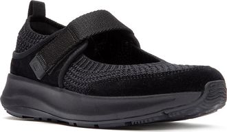 FitFlop F-Mode Flow Knit Mary Janes in All Black at Nordstrom, Size 8.5