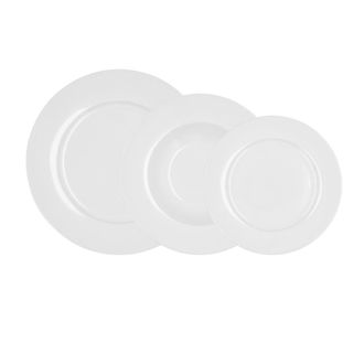 Bidasoa Vajilla porcelana blanca 18 piezas