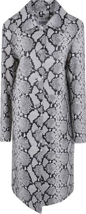 R&oacute;he Snakeskin Leather Coat - Dames - Mantels - Veelkleurig - Maat: S Leer