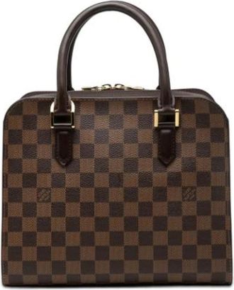 Louis Vuitton Pre-owned Triana - Dames - Vintage Handtas - Bruin - ONE Size - Leer - Vintage
